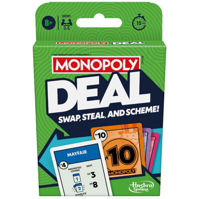 Monopoly Deal card game with 110 cards (British brand)