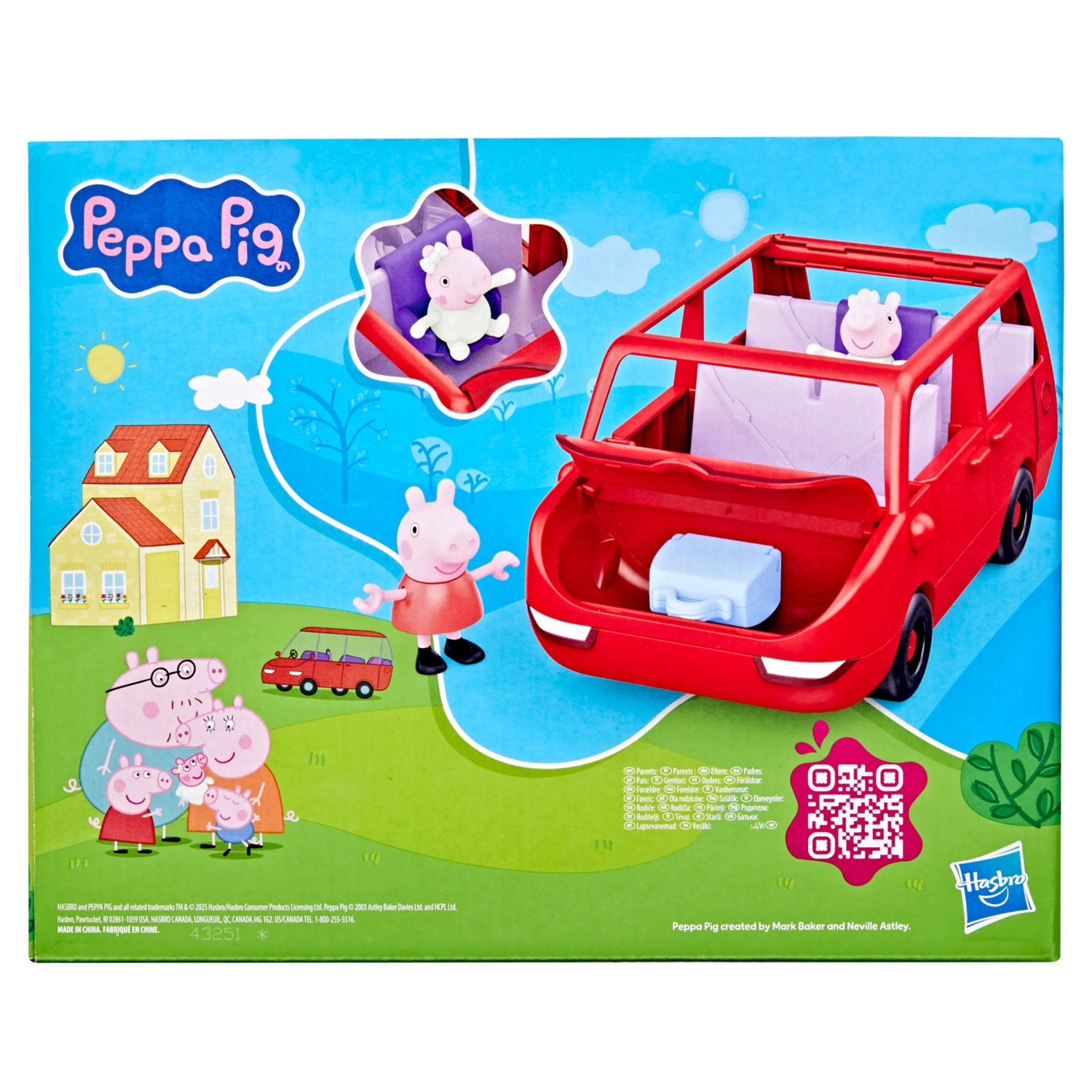 Peppa Pig Big Family Car toy set, imported from the UK