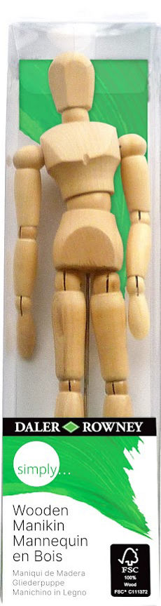 Simply Wooden Manikin Figure GOODS ASDA   