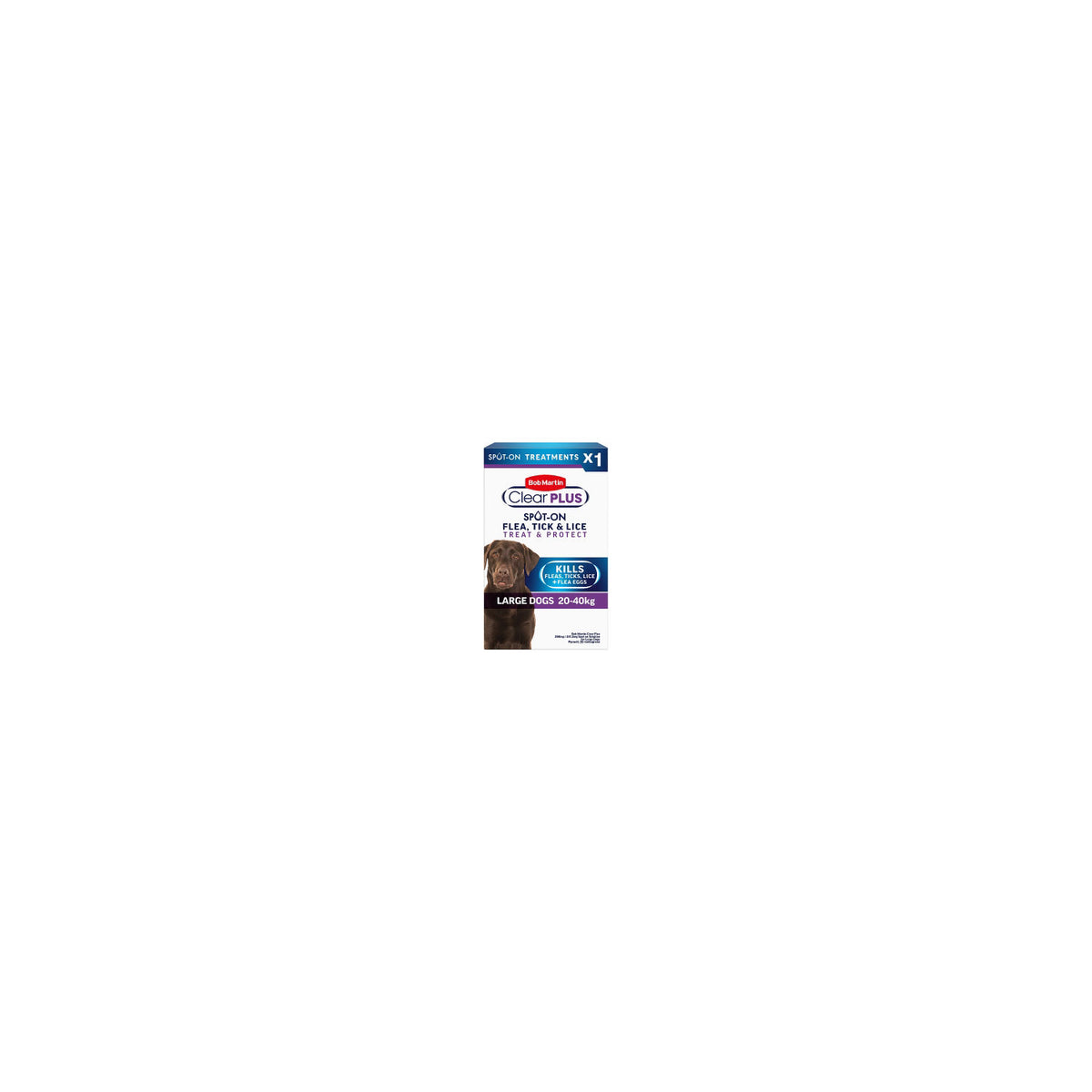 Bob Martin spot-on flea treatment for large dogs 1 pipette - British product