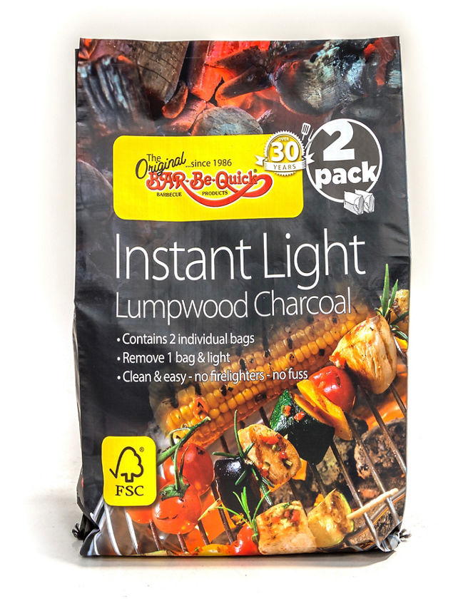 Bar-Be-Quick 2pk FSC Instant Lighting Charcoal GOODS ASDA   