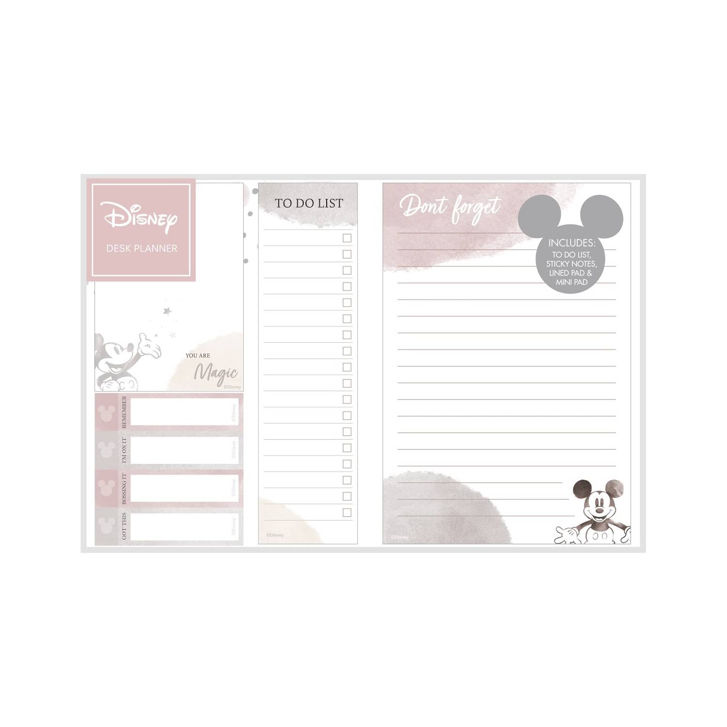 Disney starry desk planner A5, imported from the UK