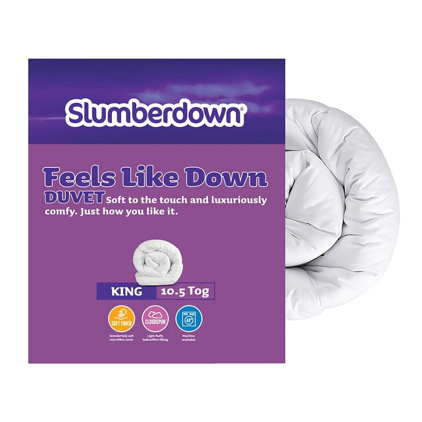 Slumberdown Feels Like Down King Duvet - 10.5 Tog GOODS ASDA   