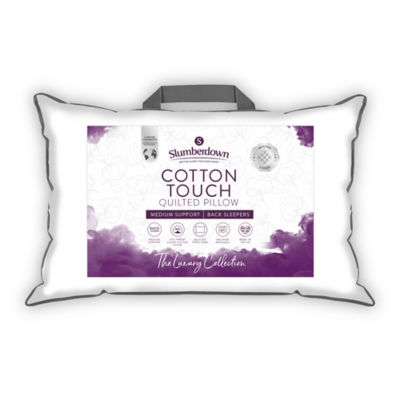 Slumberdown Luxury Cotton Touch medium pillow, UK version