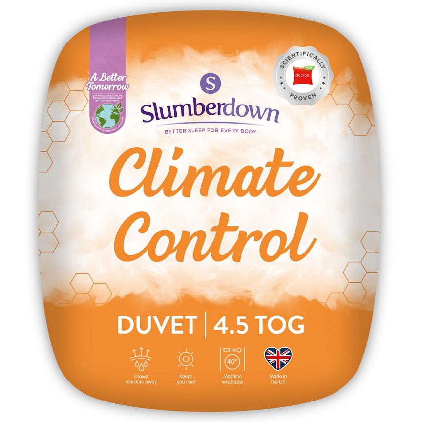 Slumberdown Climate Control Duvet - Single, 4.5 Tog GOODS ASDA   