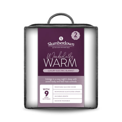 George Home Slumberdown electric underblanket with fleece cover - British product