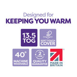 Slumberdown duvet 13.5 Tog double - British product