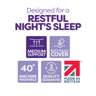 Slumberdown Rest & Reset pillow pair 74x48cm, UK version