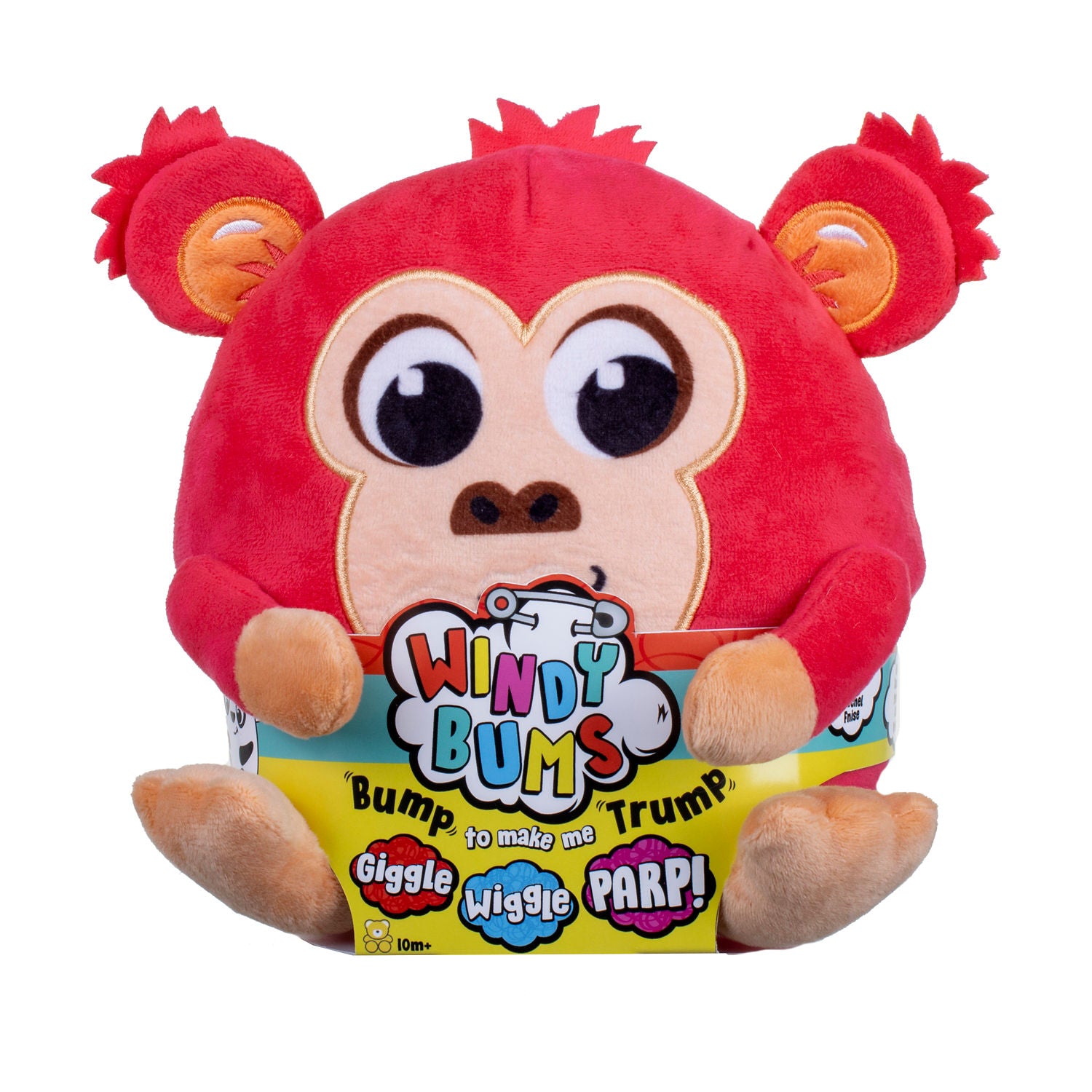 Windy Bums farting soft monkey toy 17cm - British product