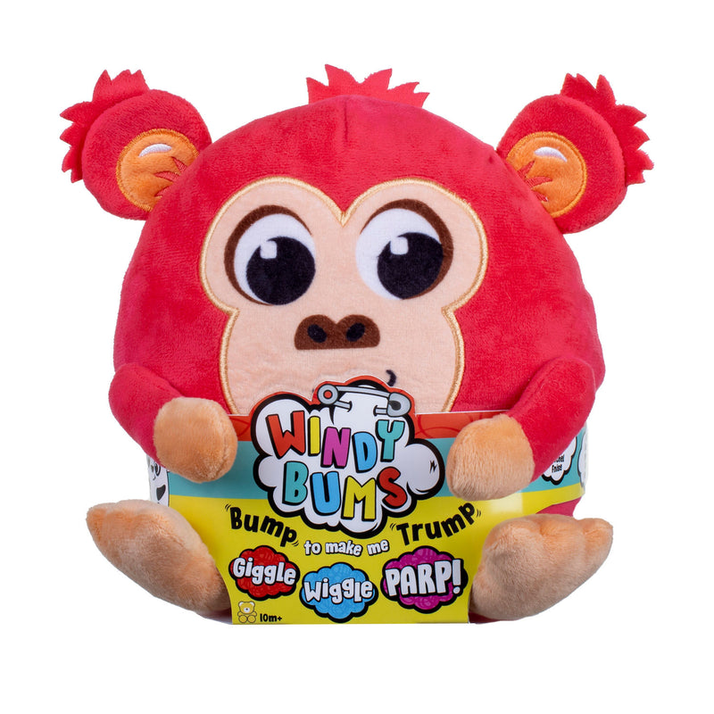 Windy Bums farting soft monkey toy 17cm - British product