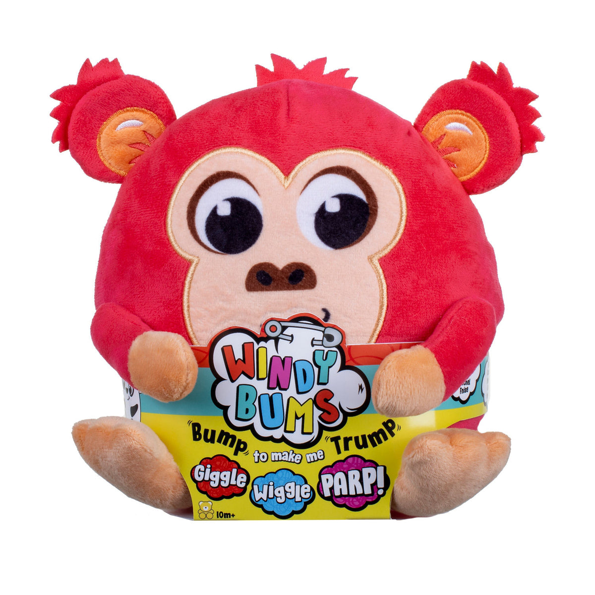 Windy Bums farting soft monkey toy 17cm - British product