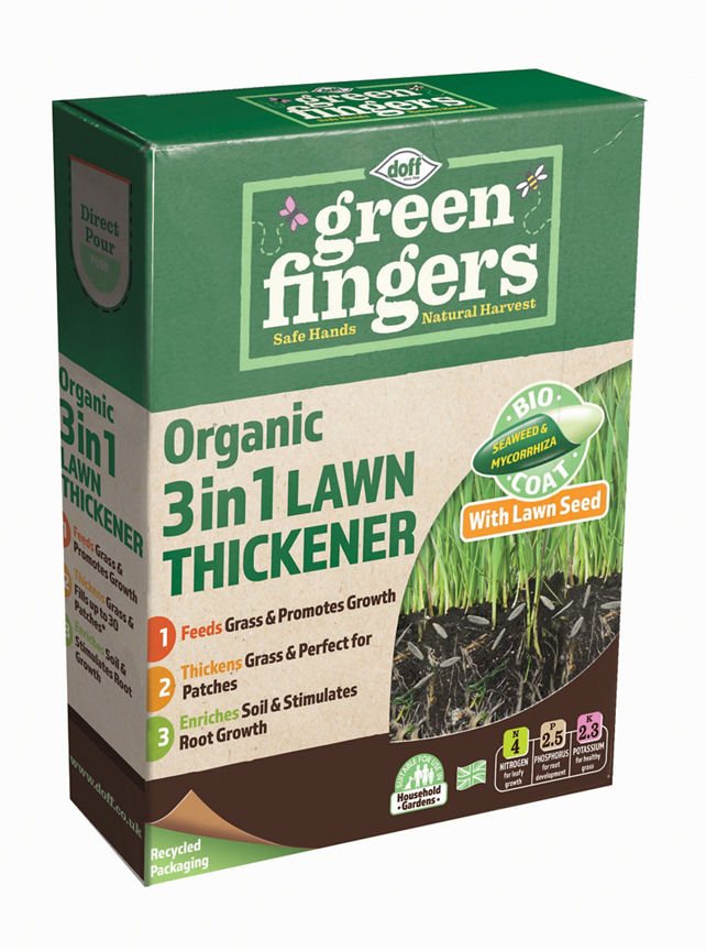 Green Fingers Organic 3 in 1 Lawn Thickener GOODS ASDA   
