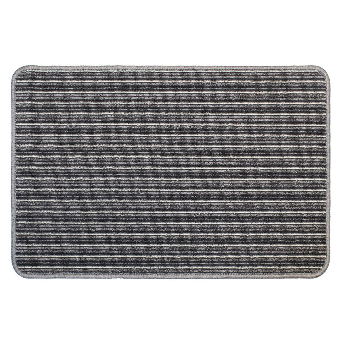 Primeur grey striped washable doormat (British brand)