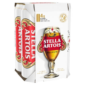 Stella Artois Belgium Premium Lager 4 Pack