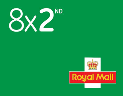 8 timbres Royal Mail 2e classe