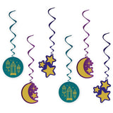 Eid Swirl Decorations 12pk 60cm hanging, UK version