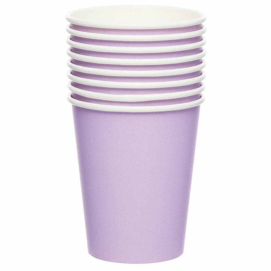 Amscan 8 Lavender Paper Cups GOODS ASDA   