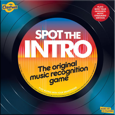 Cheatwell Games music recognition board game, imported from the UK