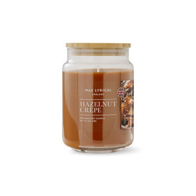 Wax Lyrical Large Hazelbut Crepe candle, UK version