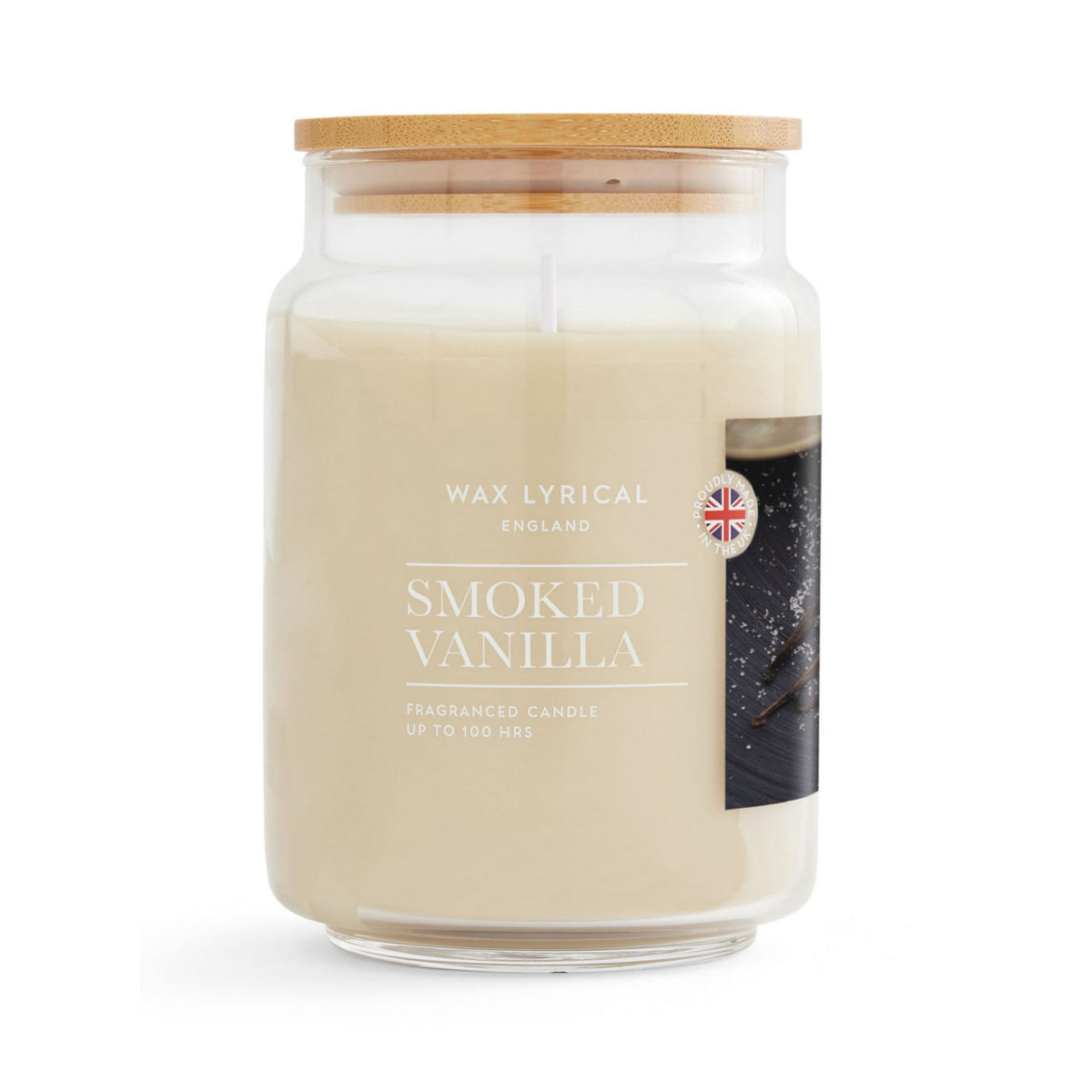 Wax Lyrical smoked vanilla large jar candle - British product