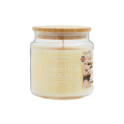 Wax Lyrical Christmas Cookies medium candle, imported from the UK