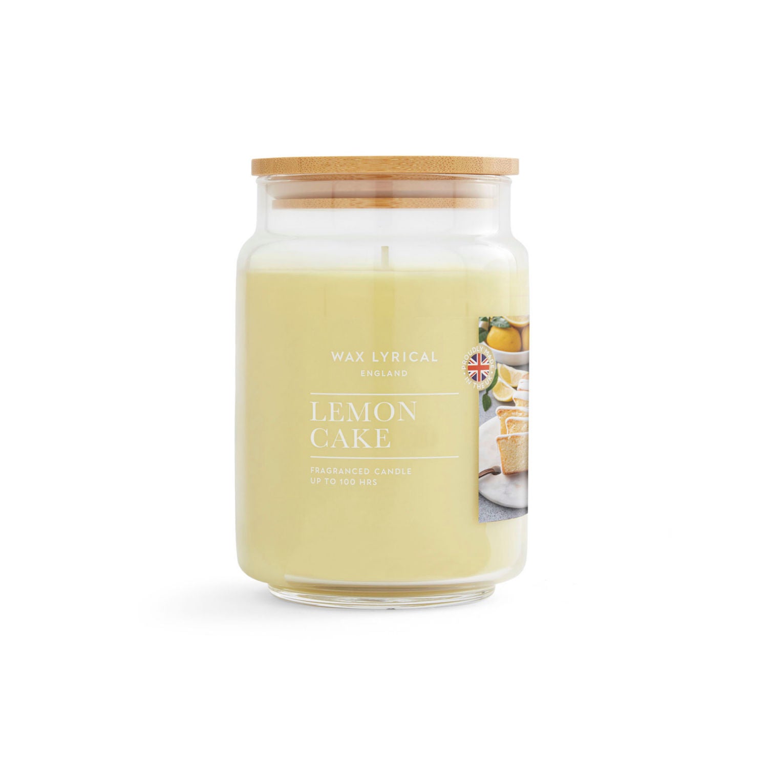 Wax Lyrical large jar candle Lemon Cake, UK version