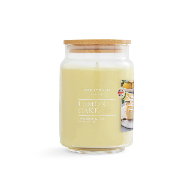 Wax Lyrical large jar candle Lemon Cake, UK version