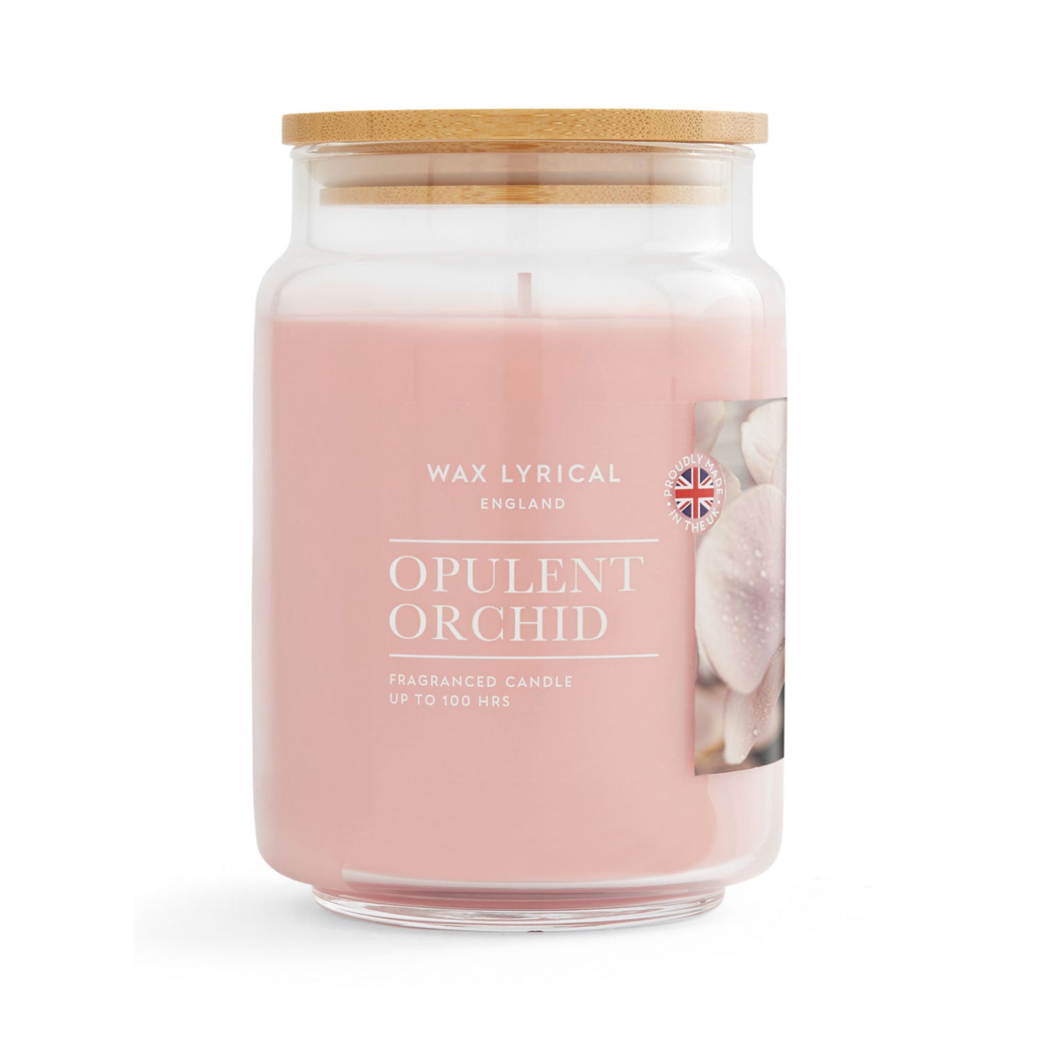 Wax Lyrical Opulent Orchid large jar candle - British product