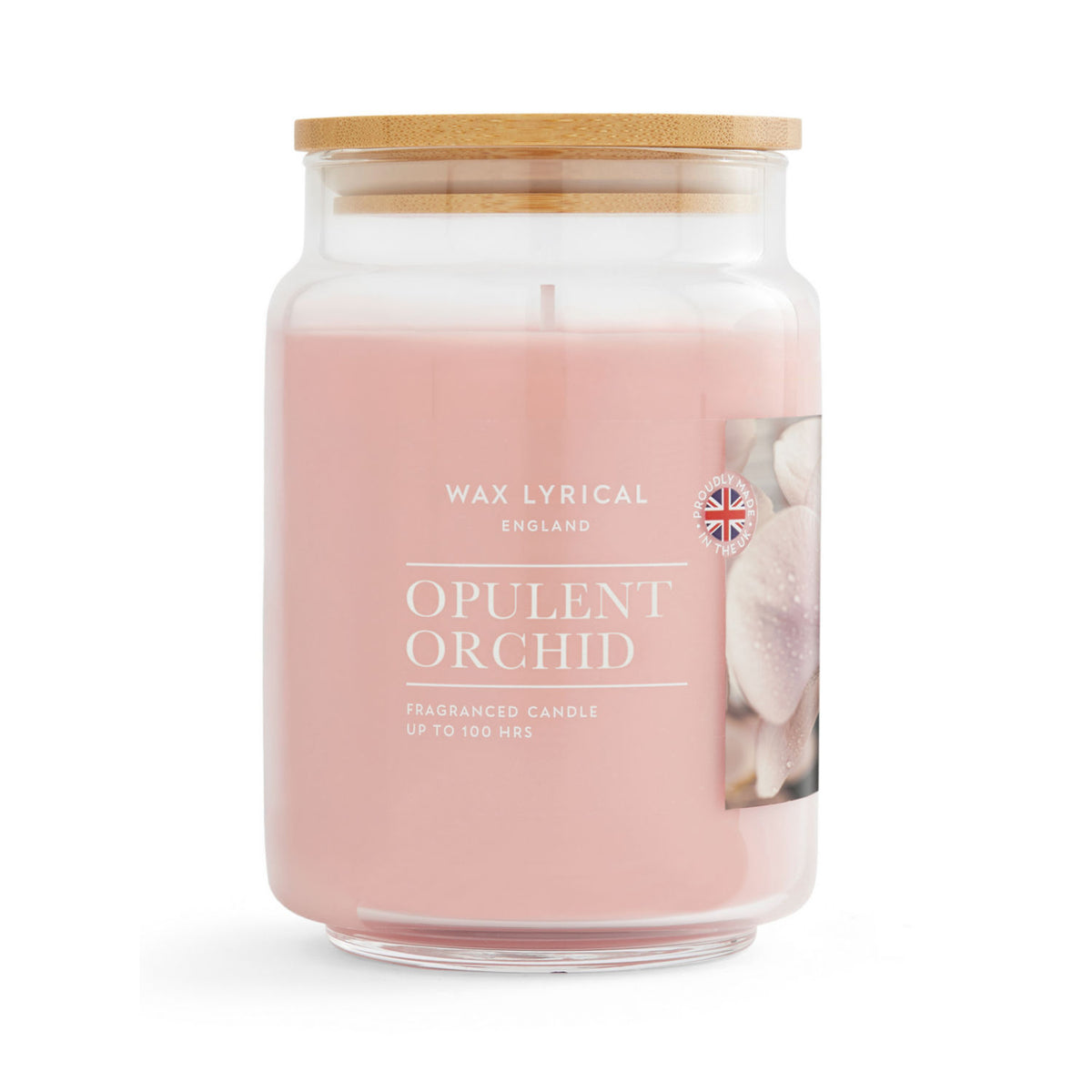 Wax Lyrical Opulent Orchid large jar candle - British product