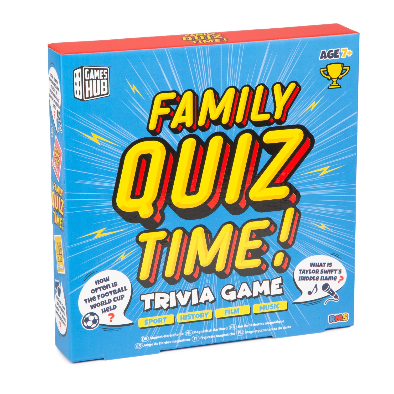 Family Quiz Time board game 25x25x4cm (British brand)