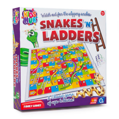 Kids Hub Snakes N Ladders board game, UK version