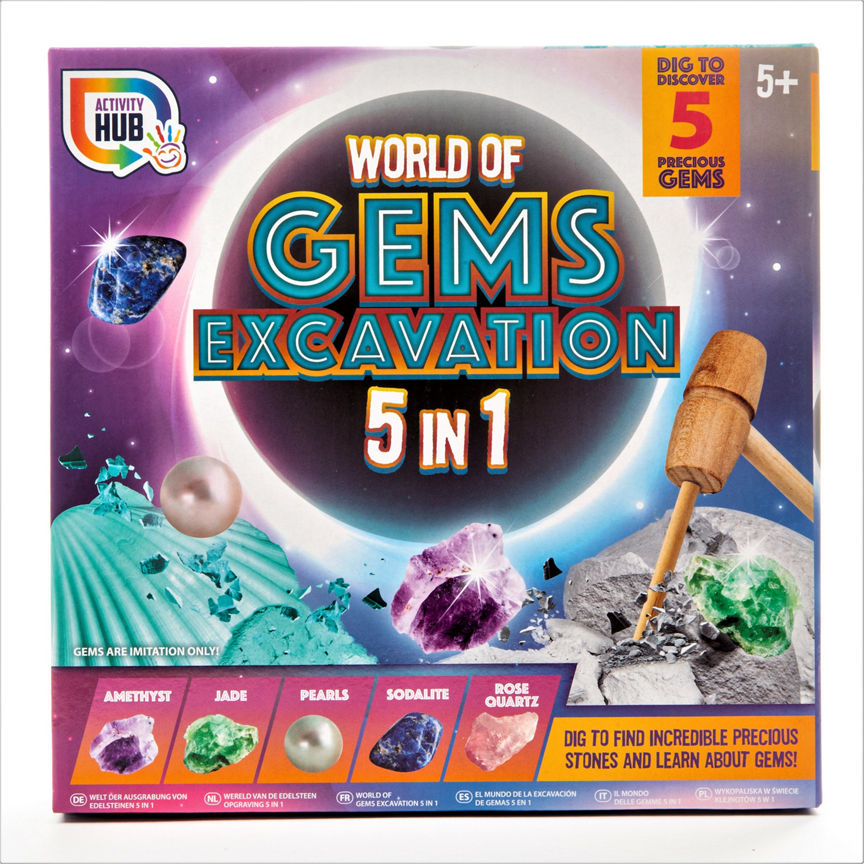 RMS 5 In 1 Gems Excavation - Colours/ Contents May Vary