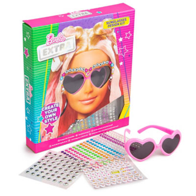 Barbie sunglasses design kit with stickers and gems, UK version