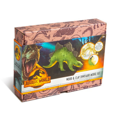 Jurassic World wood and clay dinosaur model set (British brand)