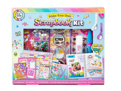 Scrapbook craft kit with assorted supplies, imported from the UK