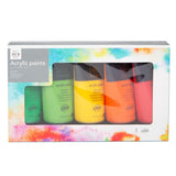 Art Hub 5 Pack Acrylic Paints - Green/Orange Set GOODS ASDA   