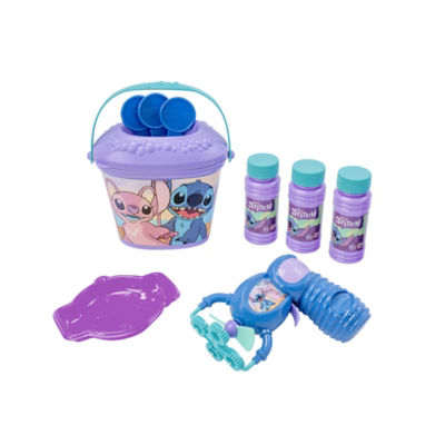 Disney Stitch Bubble Bundle toy with bubble machine and wands (British brand)