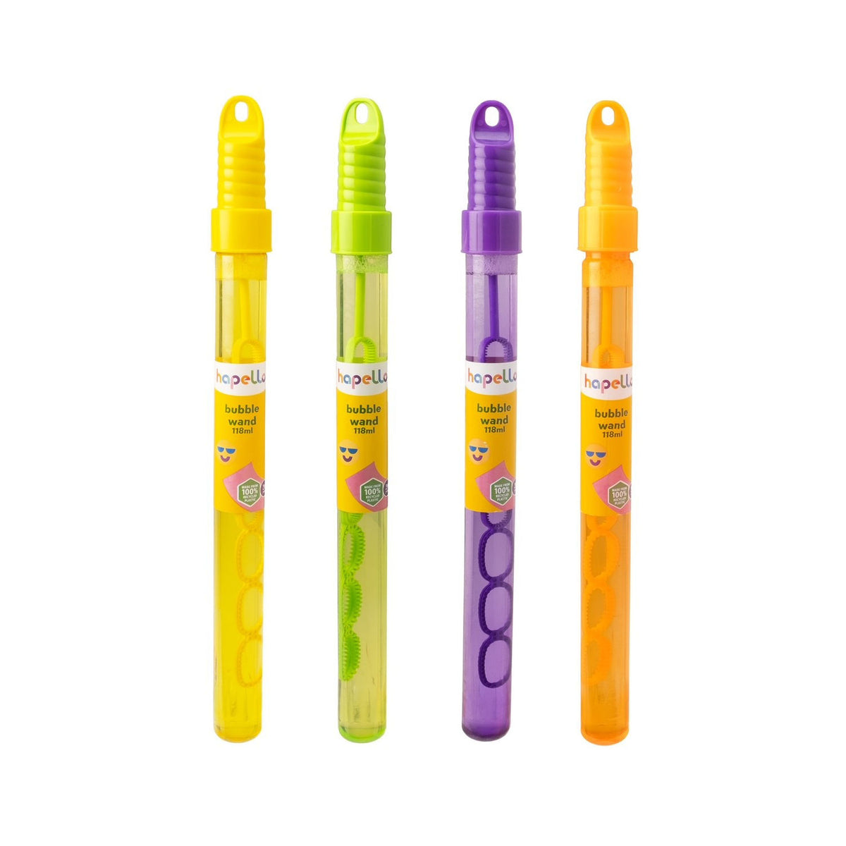 Hapello bubble wand colour may vary 118ml - British product