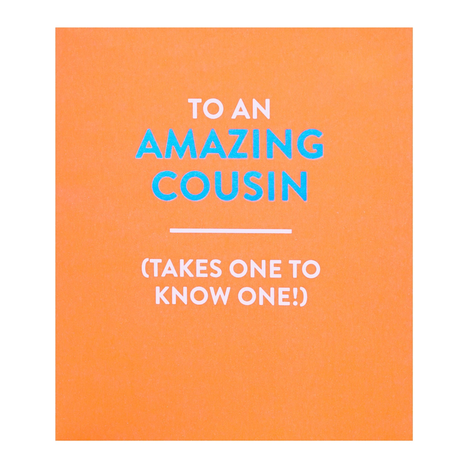 George Home cousin birthday card 165x190mm envelope (British brand)
