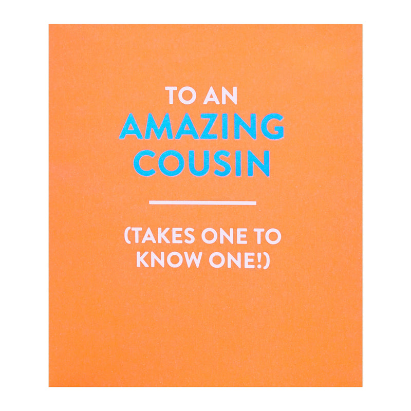 George Home cousin birthday card 165x190mm envelope (British brand)