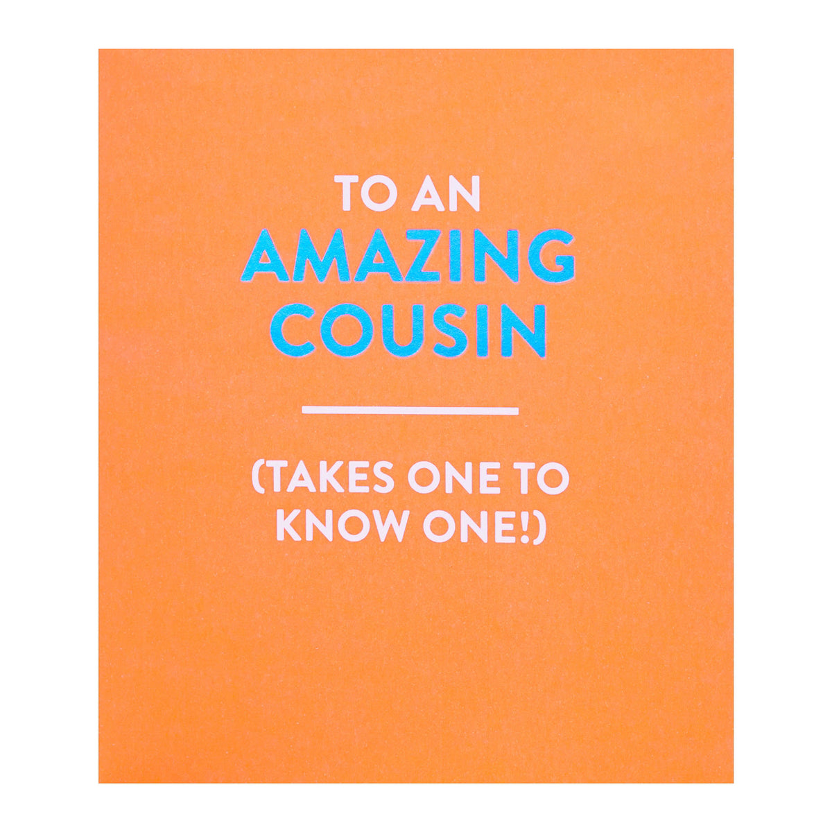 George Home cousin birthday card 165x190mm envelope (British brand)