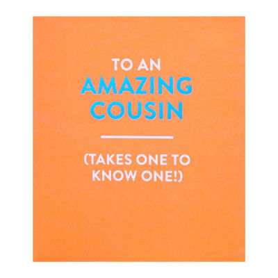 George Home cousin birthday card 165x190mm envelope (British brand)