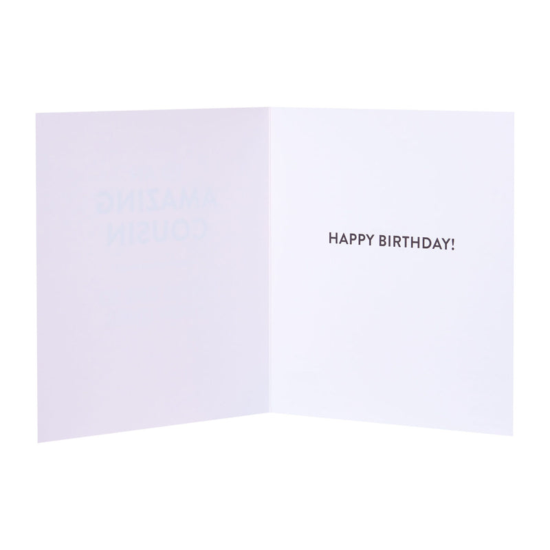 George Home cousin birthday card 165x190mm envelope (British brand)