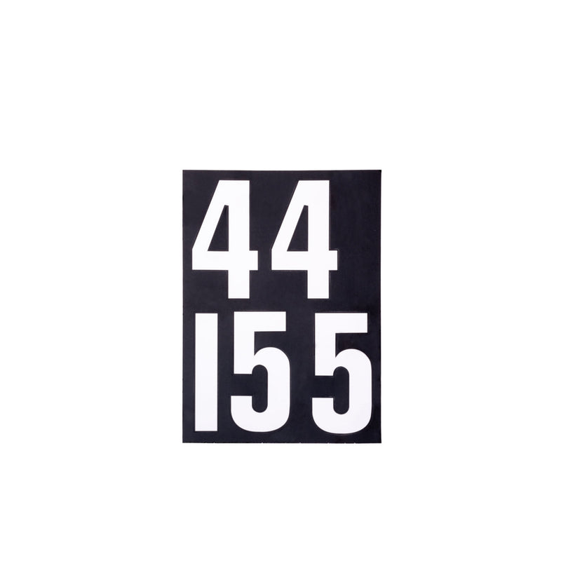 Sterling wheelie bin numbers and letters self-adhesive set, imported from the UK