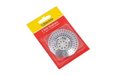 Sterling Chrome Sink Strainers Twin Pack 1 1/2 1 3/4 (British brand)