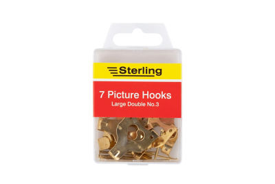 Sterling bildekroker med messingbelegg for veggmontering
