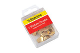 Sterling picture hooks with brass coating (British brand)
