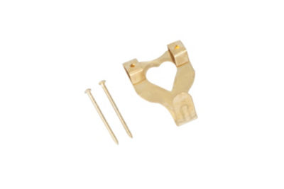 Sterling picture hooks with brass coating (British brand)
