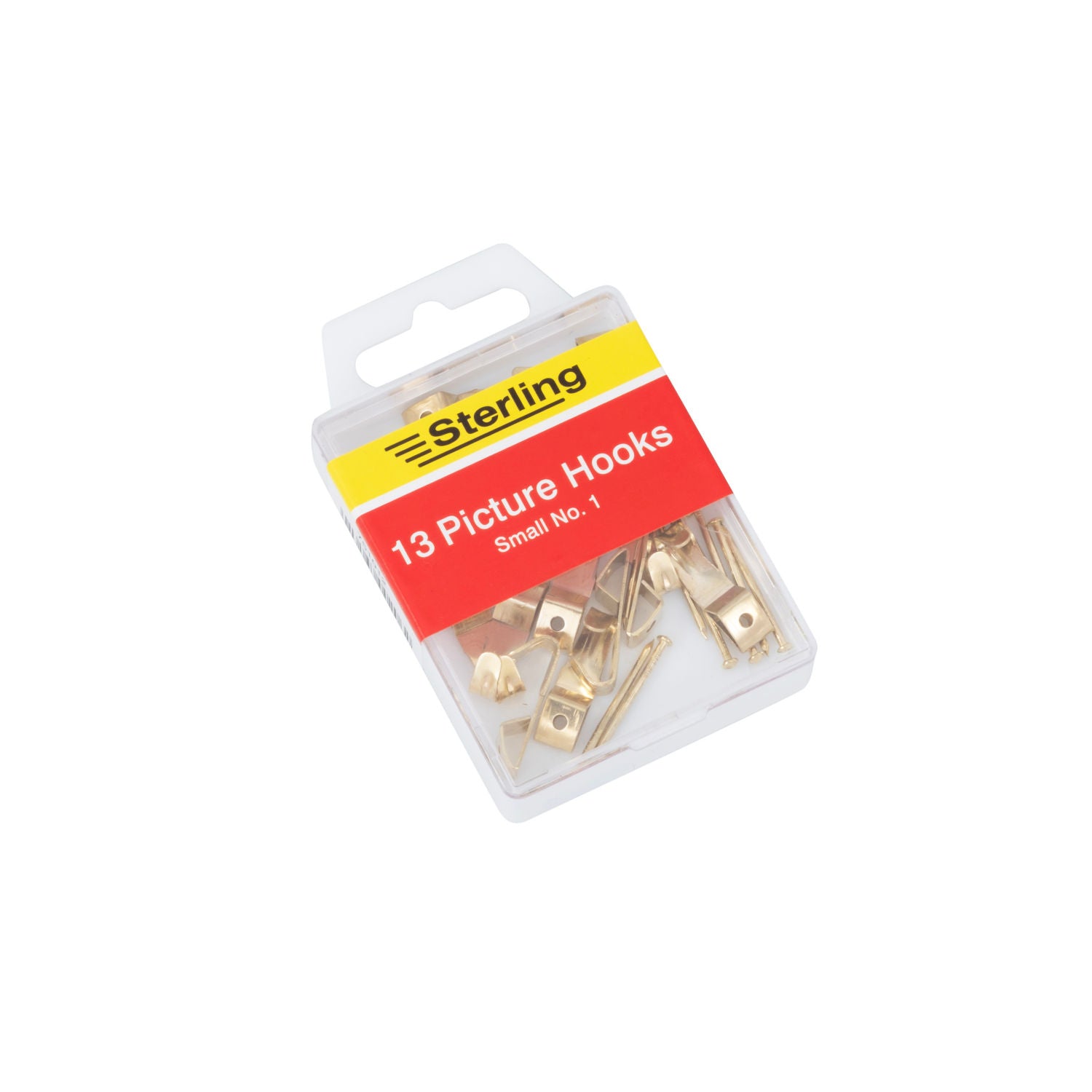 Sterling small no. 1 picture hooks pack of 13 (British brand)