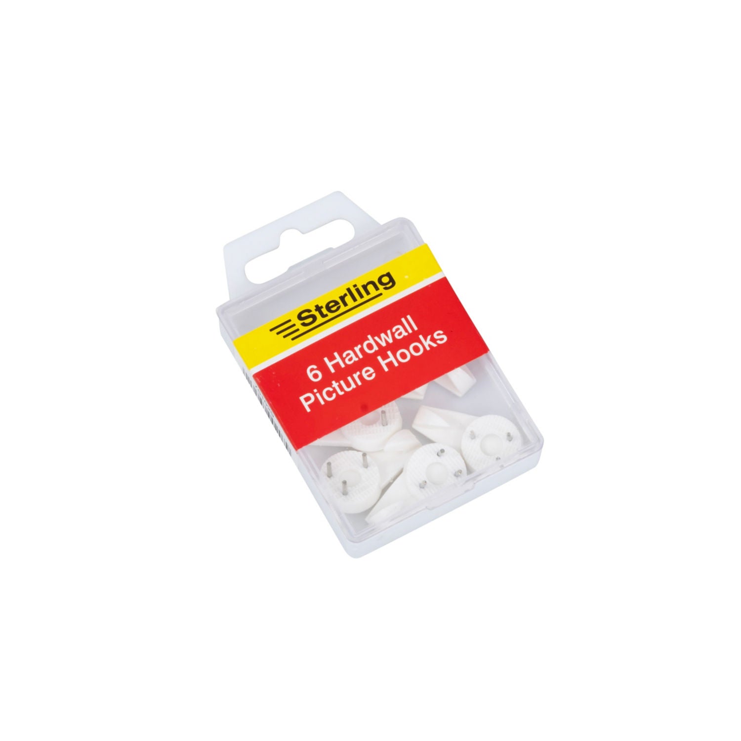 Pack of 5 Sterling hardwall picture hooks - British product